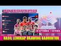 BIKIN NYESEK! INILAH HASIL DRAWING BADMINTON ASIAN GAMES 2022
