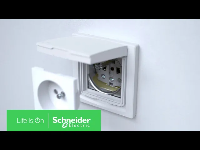Interrupteur va-et-vient IP44 monobloc blanc Asfora SE, SCHNEIDER ELECTRIC, EPH0400421