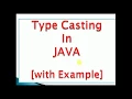 Type casting in java with example implicit and explicit narrowing and widening