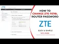 How to Change ZTE Router Login Password