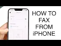 How To Fax From iPhone