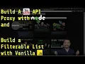 Build a YouTube API Proxy Server with node and a Filterable List with Vanilla JavaScript