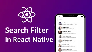 How to Create Search Filter in React Native Search in FlatList