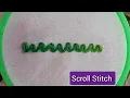 Scroll stitch for hand Embroidery Tutorial scroll stitch StitchExplore