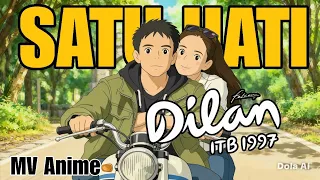 noah satu hati mv anime ost dilan itb 1997 cover 