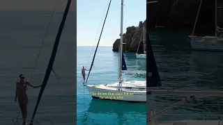Loving the Mediterranean 🐬🌺 #sailinglife #sailing #boatlife #mediterranean