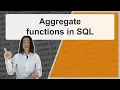 Aggregate functions - Learn SQL with IMDB database