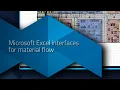 visTABLE tutorial Microsoft Excel interfaces for material flow