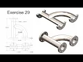 SOLIDWORKS Beginners Tutorial Exercise - 29 with narration