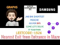 Nearest Exit from Entrance in Maze - Samsung Explanation Live Coding
