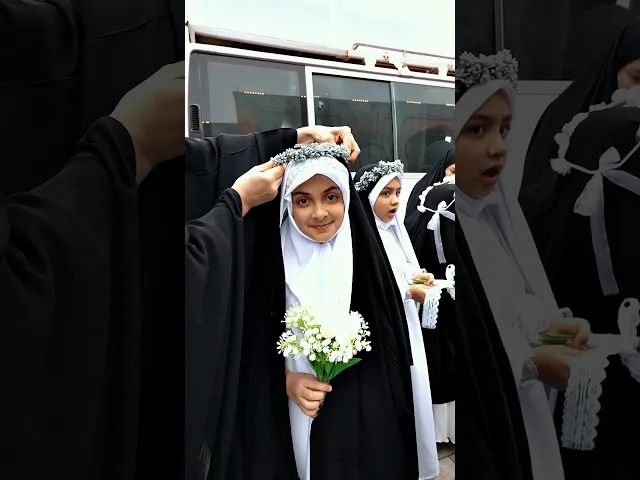 ⁣لوحة العفاف ترسمُها الفتيات الفاطميات بألوان الولاء