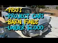 TOP 10 Project Cars Barn Finds under 2 000 on Craigslist Affordable Classics Await You