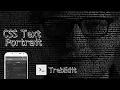 How to make HTML Css Text Portrait using Mobile phone Tutorial