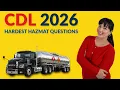 60 Hardest CDL Hazmat Questions 2026 Explained Answers