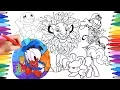 Cartoon Characters Coloring Book Page 8 Garfield Simba Donald Duck Squirtle Pokemon Pinkie Pie