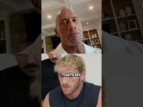 The Rock sent me a personal video message #wwe #loganpaul #therock