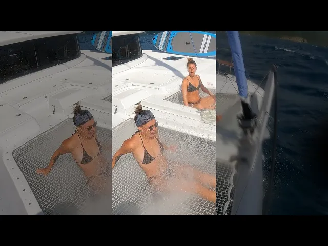 Wet Ride! #shorts #catamaran #wet #sailing