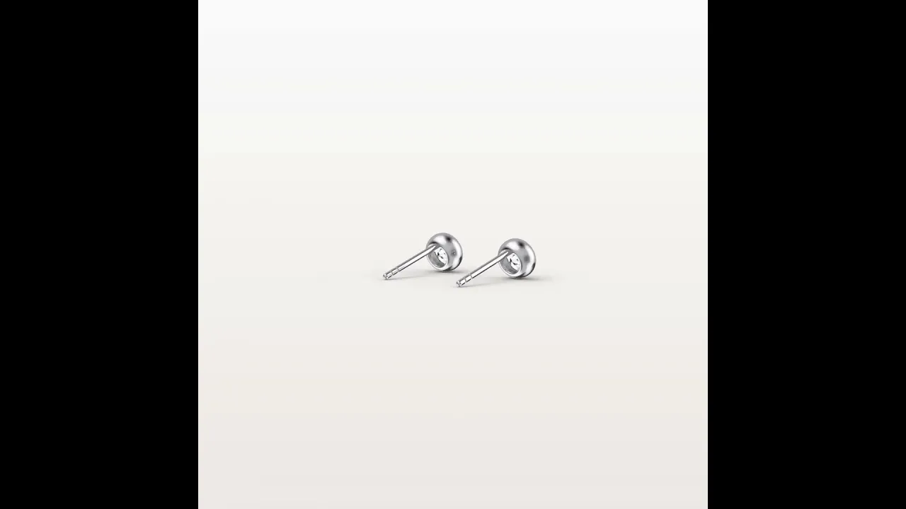 Round Brilliant Lab-Grown Diamond Bezel Studs in 14K Solid Gold / Platinum