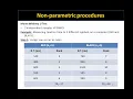 Non parametric statistics Mann Whitney U test