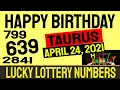 Happy Birt ay Taurus - Lucky Lottery Predictions