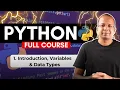 Python Complete Course Variables Data Types Session 1