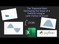The Trapezoid Rule Estimating the value of a definite integral using Python and Excel