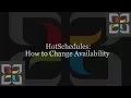 How to - Hot Schedules