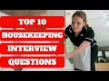 HOTEL HOUSEKEEPING Interview Questions Answers How to Get a Housekeeper Job