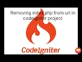 How to remove index php from codeigniter remove index php in Codeigniter