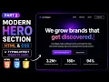Typing Effect Animation Using JavaScript CSS Text Animation Modern Hero Section Part 2