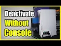 How to Deactivate PS5 as Primary without Console from PC PS5 PS4 Tutorial