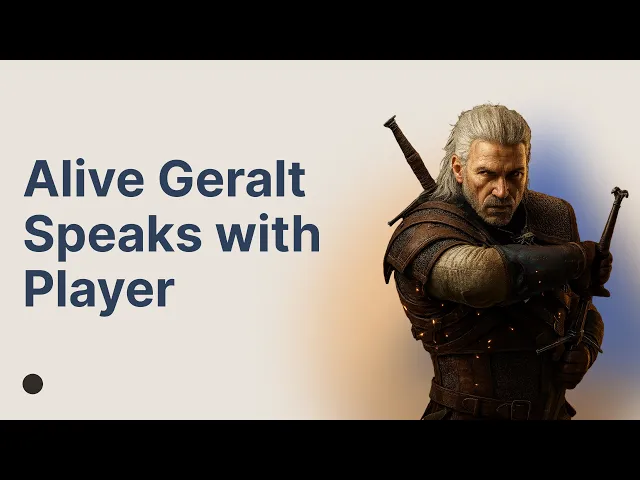 Cracking open the cold one with the alive Geralt of Rivia | CyberMind Diary #1