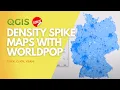 Population density spike maps in QGIS
