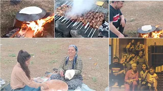 احلا مشوار واطيب مشاوي وخالة ام علي لايف عملت أطيب خبز صاج 