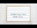Handwriting Lines Made Easy