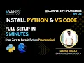 EP 02 How to Install Python VS Code Python Setup for Beginners Complete Python Series