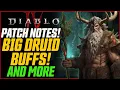 BIG DRUID NECRO BUFFS Diablo 4 Day 1 Balance Changes