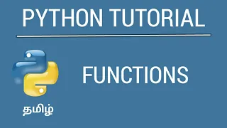 Python - User Defined Function Tamil Tutorial iCoding