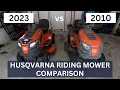 Husqvarna Riding Mower Comparison 2023 vs 2010 What s changed