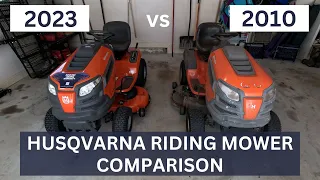 Husqvarna Riding Mower Comparison 2023 vs 2010 What s changed