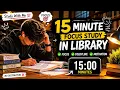 15 Minutes Math Practice in Library Study With Me