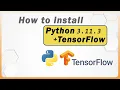 How To Install TensorFlow For Python 3 11 3 In Windows TensorFlow Installation