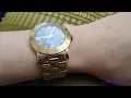 Marc by Marc Jacobs Amy Blue Dial Gold-tone Ladies Watch MBM3303