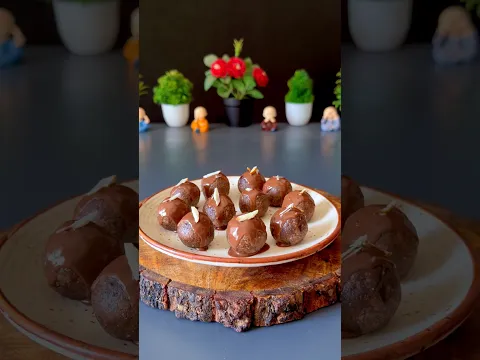 No Bake Peanut butter energy Bites Recipe #shorts #dessert #recipe #chocolate #shortvideo