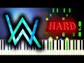 Download Lagu ALAN WALKER - ALL FALLS DOWN - Piano Tutorial