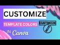 How to Change Template Background Color in Canva