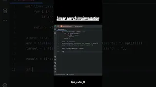 Linear Search in Python Beginner Friendly Implementation