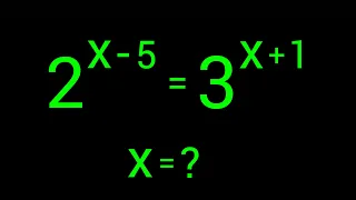 A Nice Exponential Equation How To Solve For X In This Problem Two Methods 