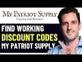 HOW TO GET BEST MY PATRIOT SUPPLY DISCOUNT CODES IN 2026 FULL GUIDE