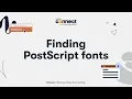 Finding PostScript Fonts